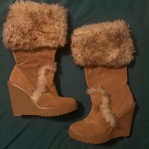 Colin Stuart fur boots